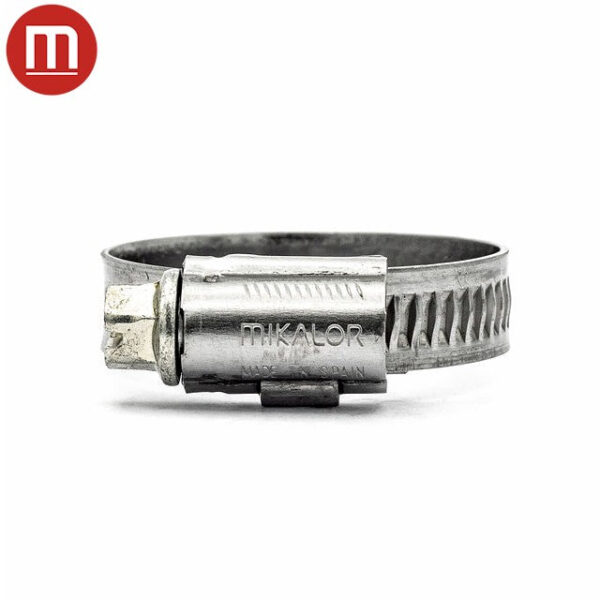 ellunia 3/8" Embossed Worm Gear Hose Clamp – 430 Stainless Steel Band, Galvanized Screw - Image 3