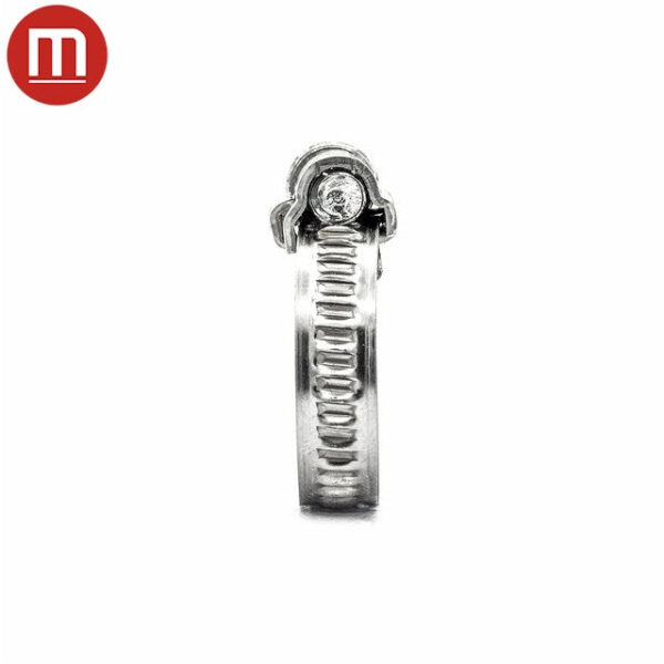ellunia 1/4" Embossed Worm Gear Hose Clamp – 430 Stainless Steel Band, Galvanized Screw - Image 4