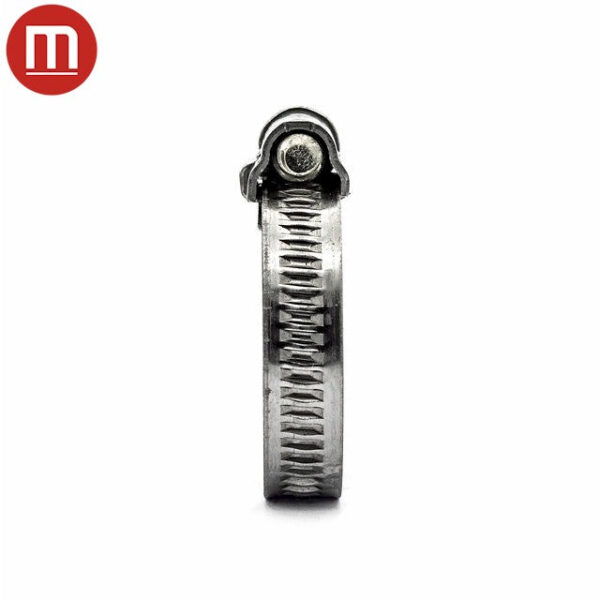 ellunia 3/8" Embossed Worm Gear Hose Clamp – 430 Stainless Steel Band, Galvanized Screw - Image 4