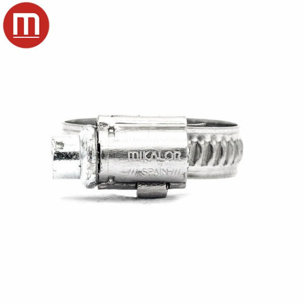 ellunia 1/4" Embossed Worm Gear Hose Clamp – 430 Stainless Steel Band, Galvanized Screw - Image 2