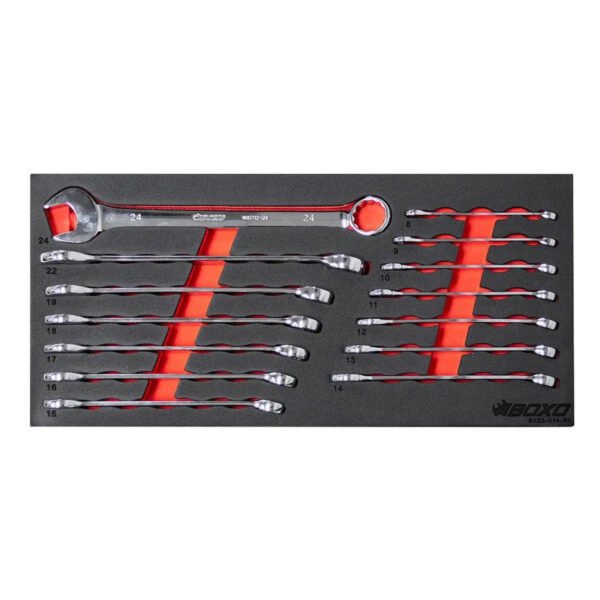 Ellunia 133-Piece Metric Tool Box | 3-Drawer Hand Carry Storage - Image 8