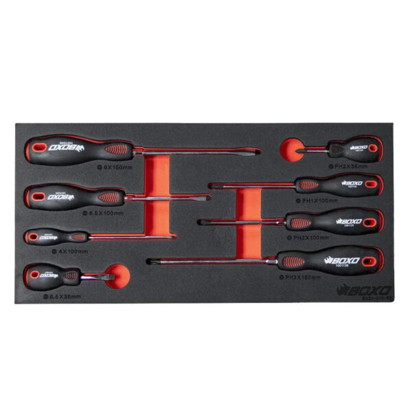 Ellunia 133-Piece Metric Tool Box | 3-Drawer Hand Carry Storage - Image 6