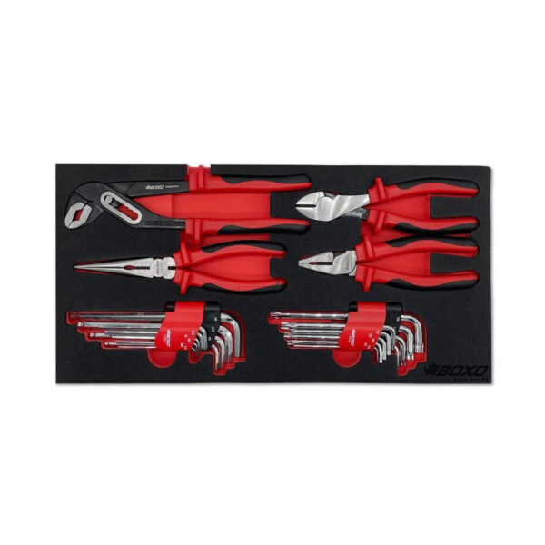 Ellunia 117-Piece SAE Tool Box | 3-Drawer Hand Carry Storage - Image 6