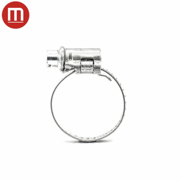 ellunia 1/4" Embossed Worm Gear Hose Clamp – 430 Stainless Steel Band, Galvanized Screw - Image 3