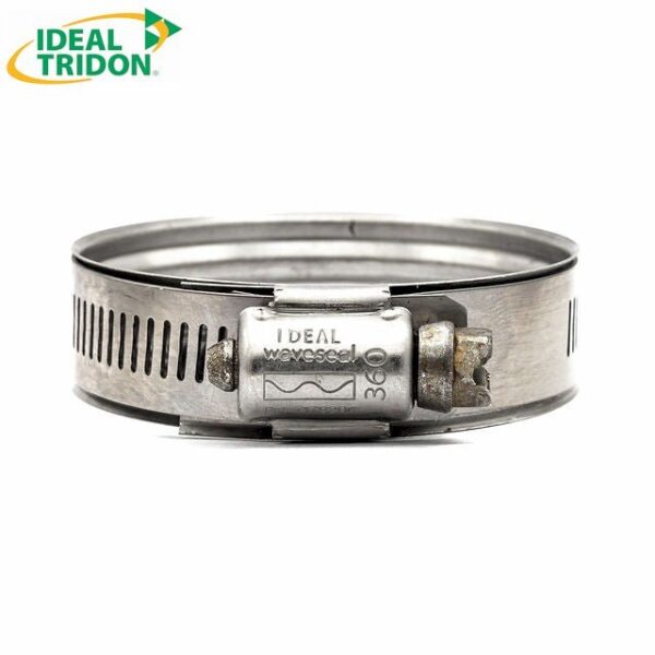 ellunia 9/16" Constant Tension Worm Gear Hose Clamp – 300 Stainless Steel, Bead-Lined 360° Seal - Image 2