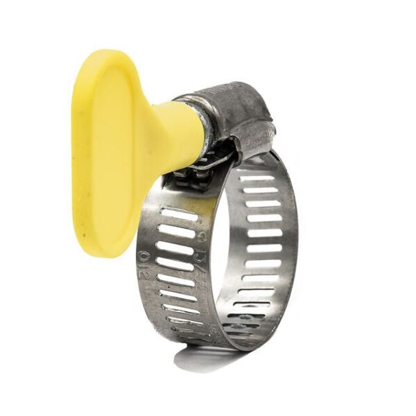 ellunia Turn-Key Wing Worm Gear Hose Clamp – 300 Stainless Steel, Tool-Free Adjustment